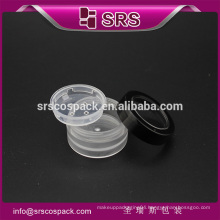 SRS free sample clear cosmetic plastic mini 5g loose powder small containers for cream